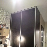 Шкаф купе черное ЛДСП