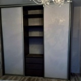 Шкаф купе с ЛДСП Камень светлый и Камень темный