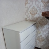 Комод с белого глянца