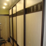 Шкаф купе со вставками ЛДСП и стеклом